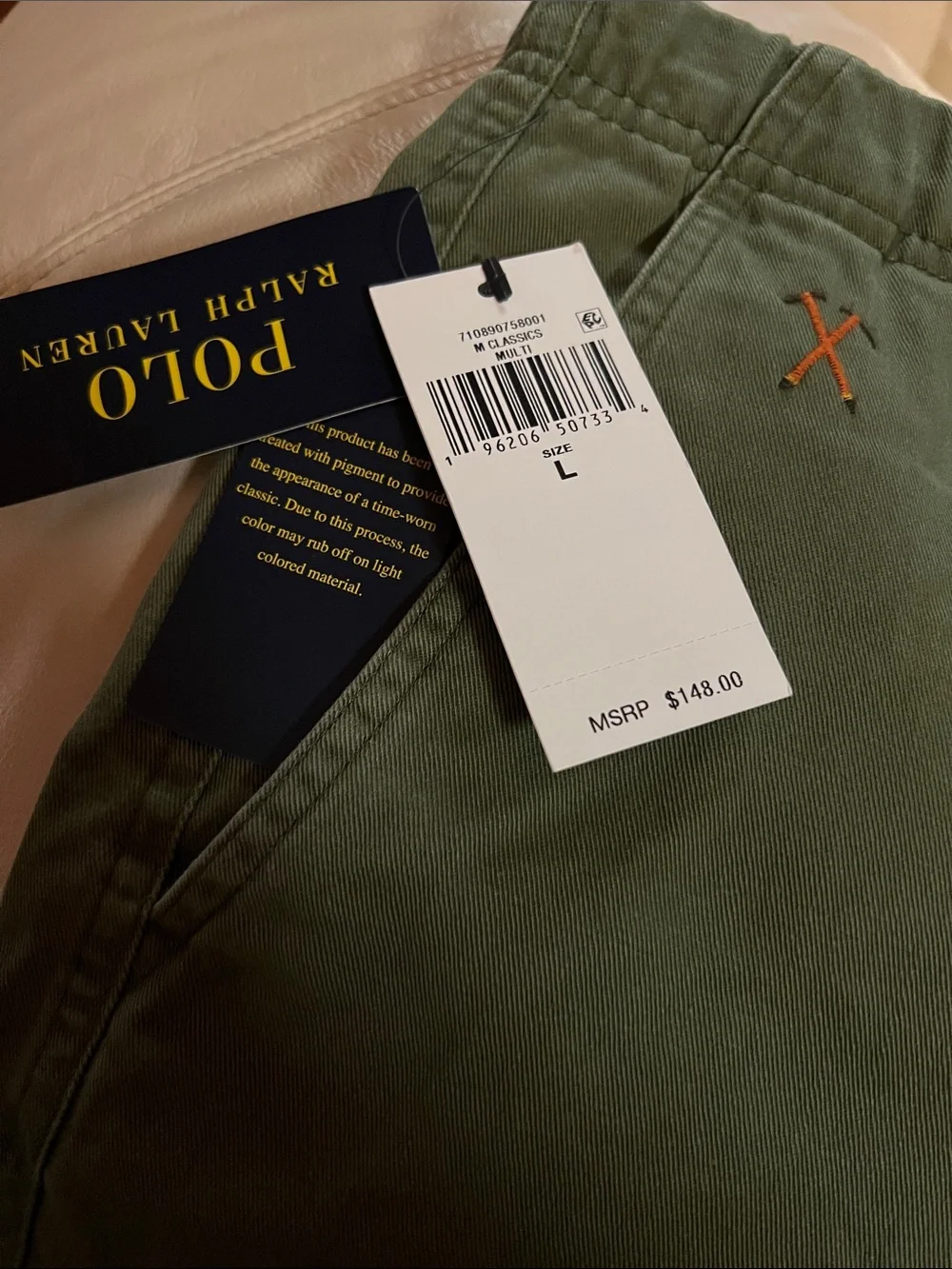 Ralph Lauren Polo Twill Climbing Hiking Pants L NWT